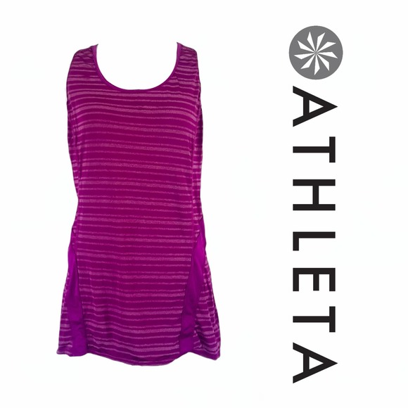 Athleta Tops - Athleta Chi Striped Racerback Tank